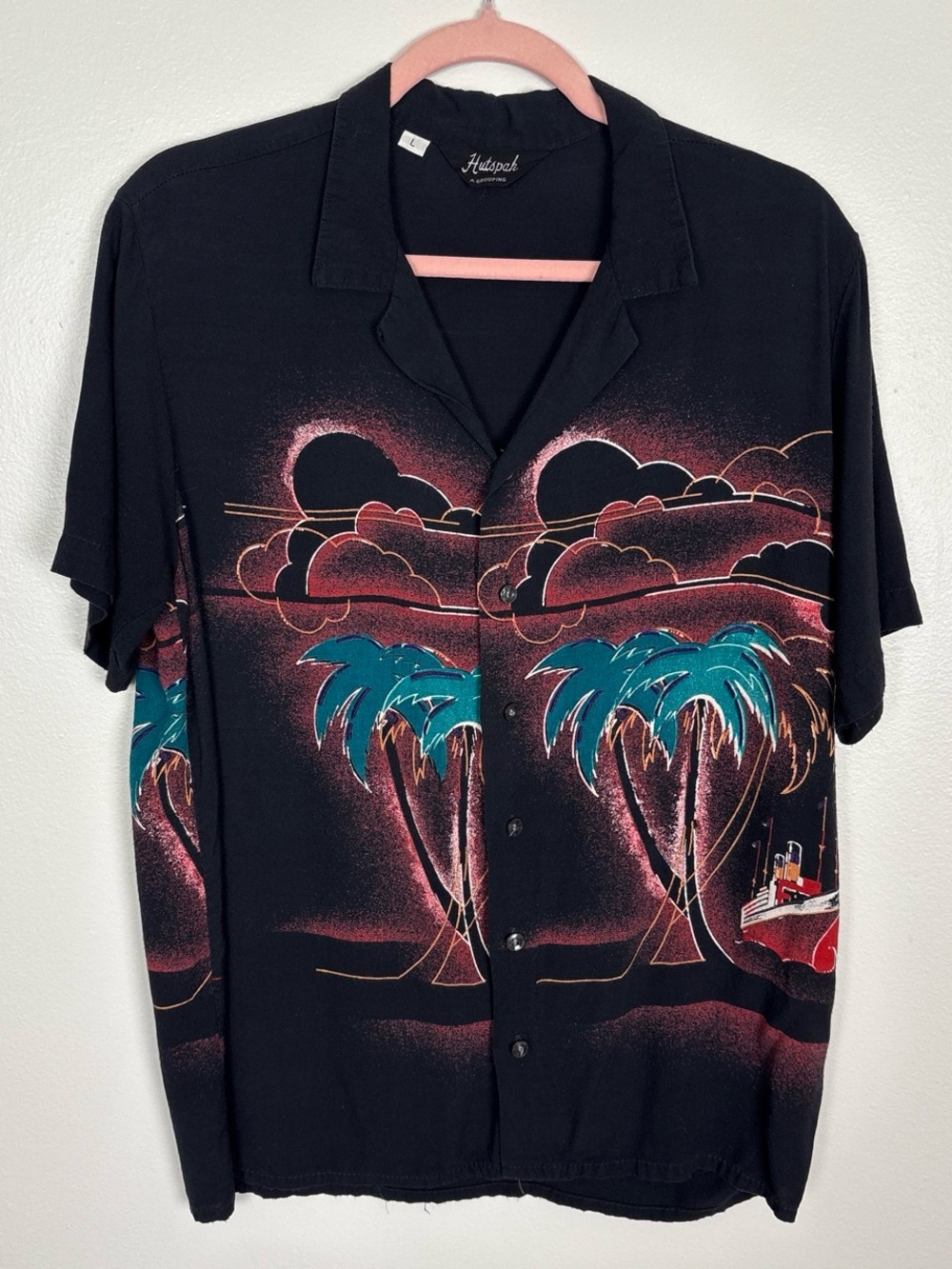 VTG 80s Men’s Tropical Short-Sleeve Resort Shirt